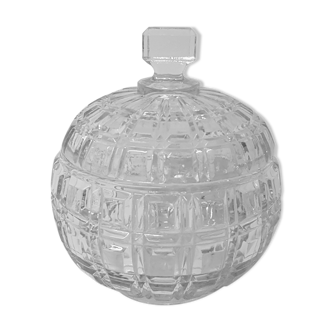 Old candy or sucker, art deco moulded glass