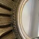 70'S golden resin sun mirror