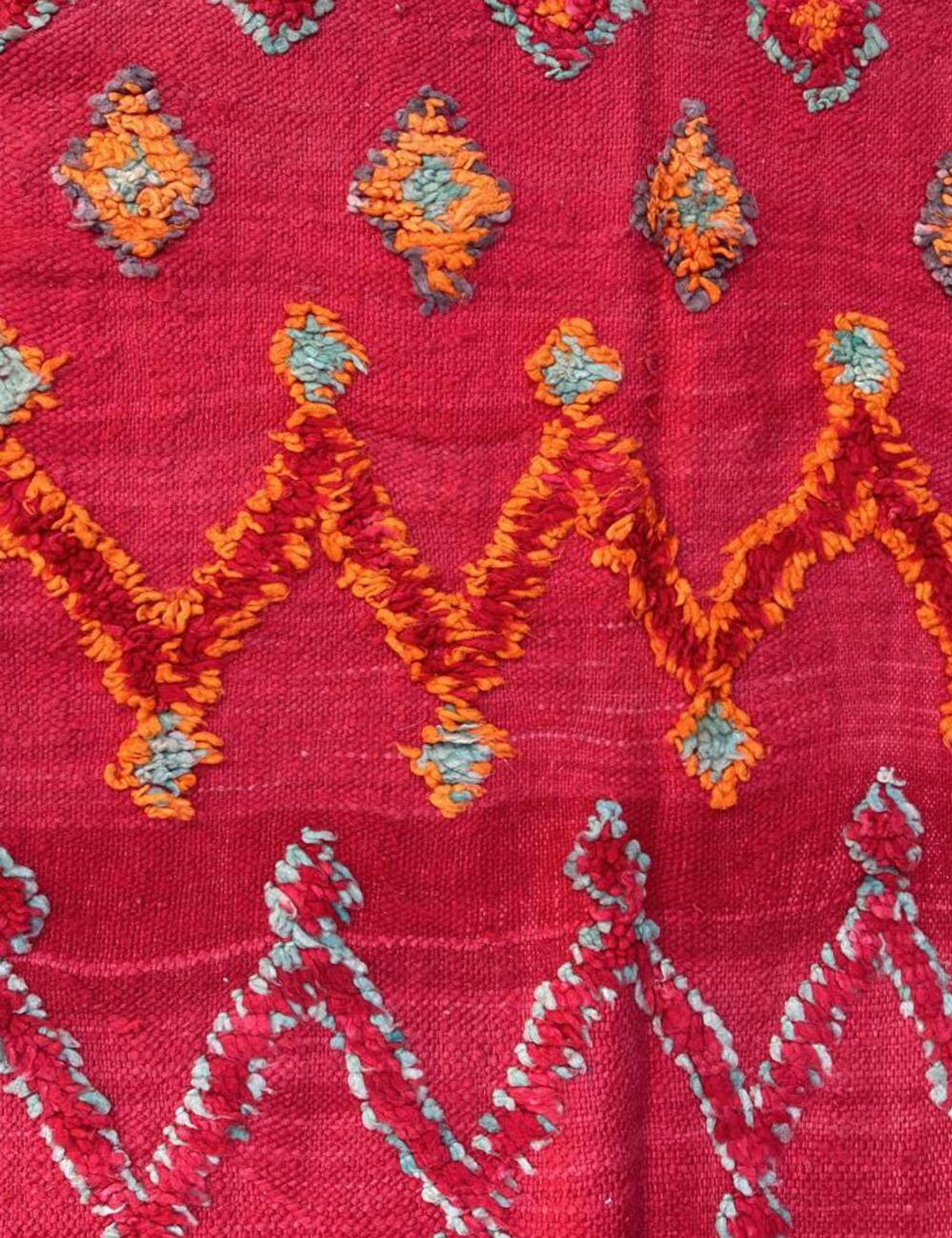 Tapis Kilim Rouge - 405 x 163 cm