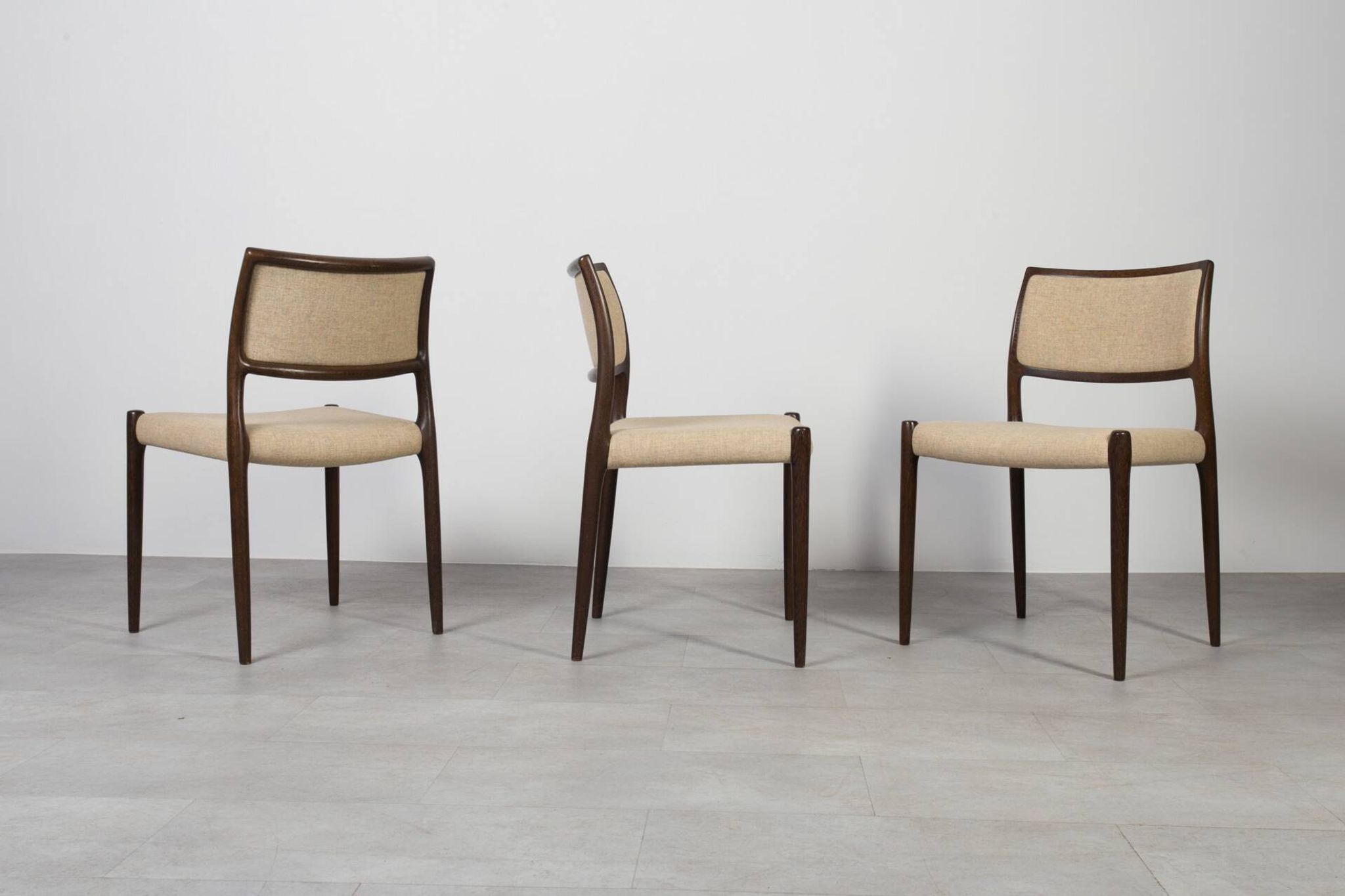 Set of 6 Model 80 Dining Chairs by Niels Otto Møller for JL Møllers Møbel