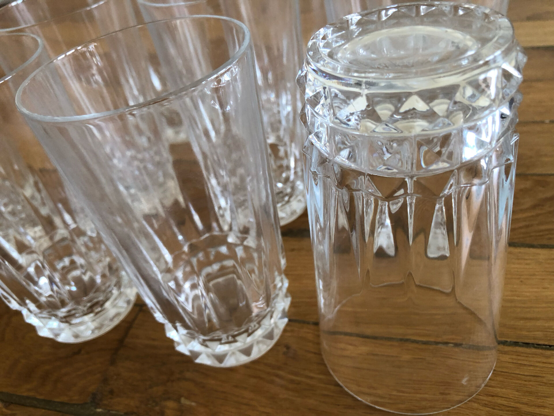 10 verres Cristal d’Arques