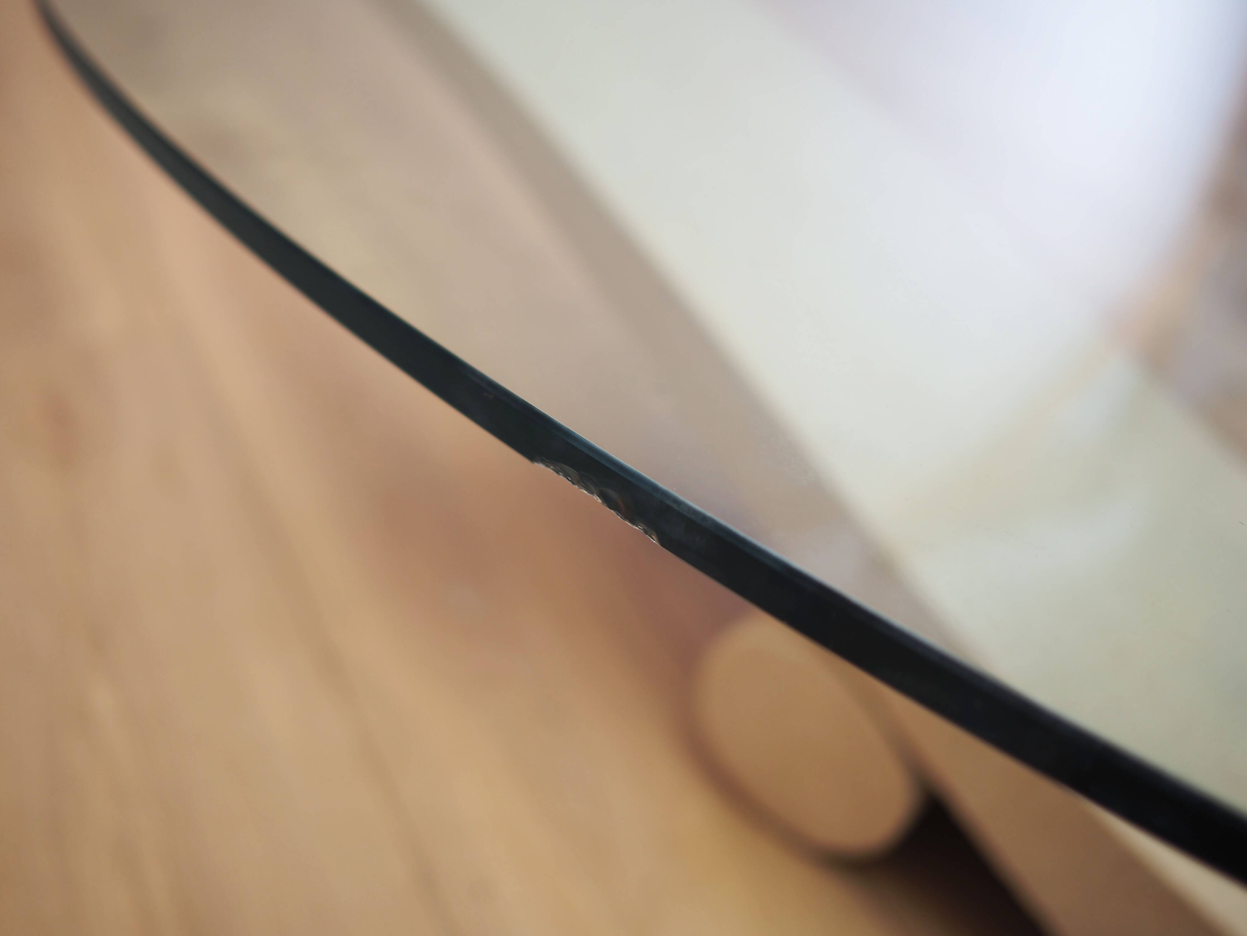 Glass coffee table, Italian design, 1970s, production: Italy