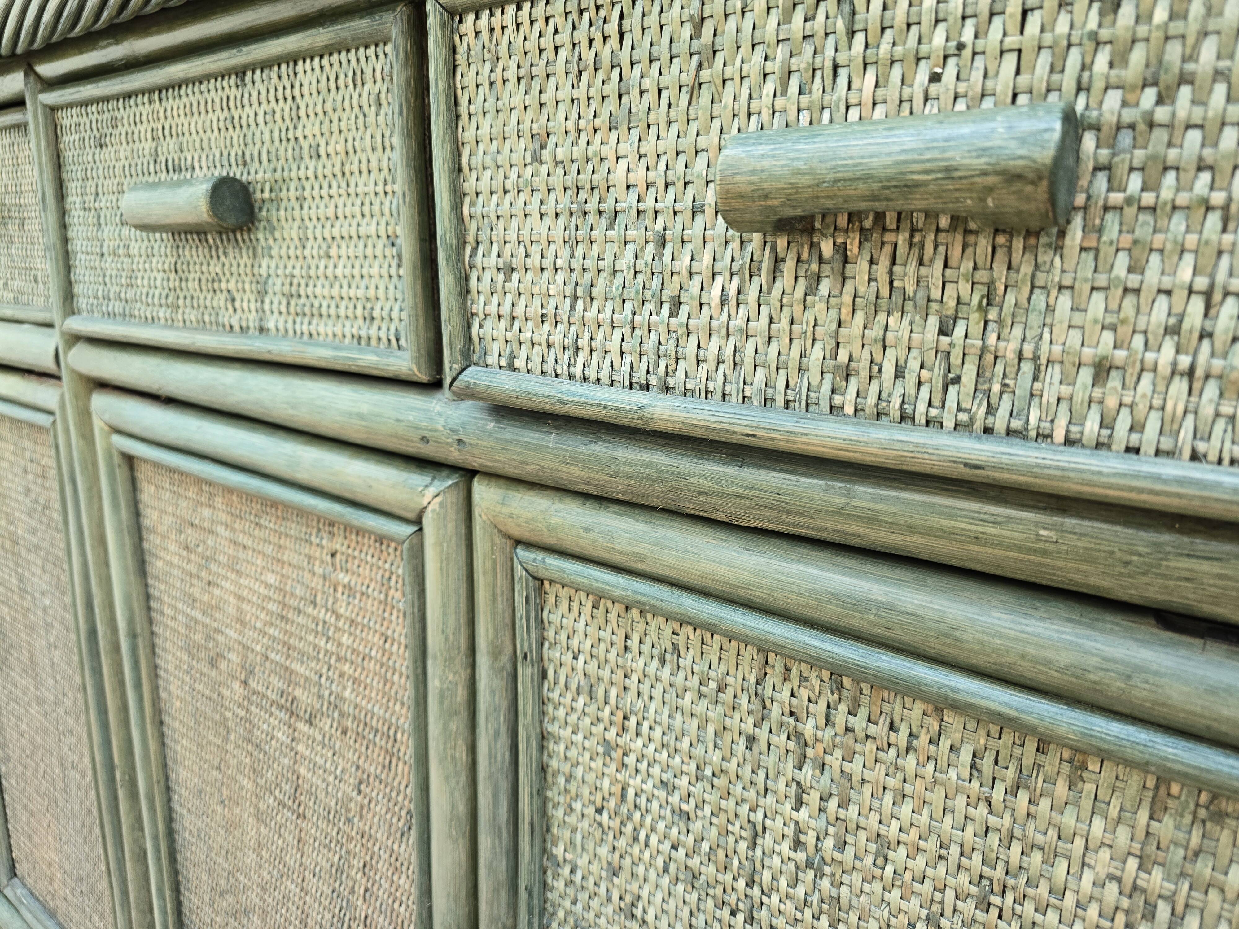 Rattan sideboard