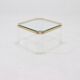 French acrylic and gold plated glass coffee table 1970s