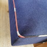 Pair of vintage armchairs renovated with natural materials