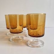 smoked glass wine glass