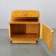 Pair of Art Deco burl wood nightstands, Czechoslovakia, 1940s