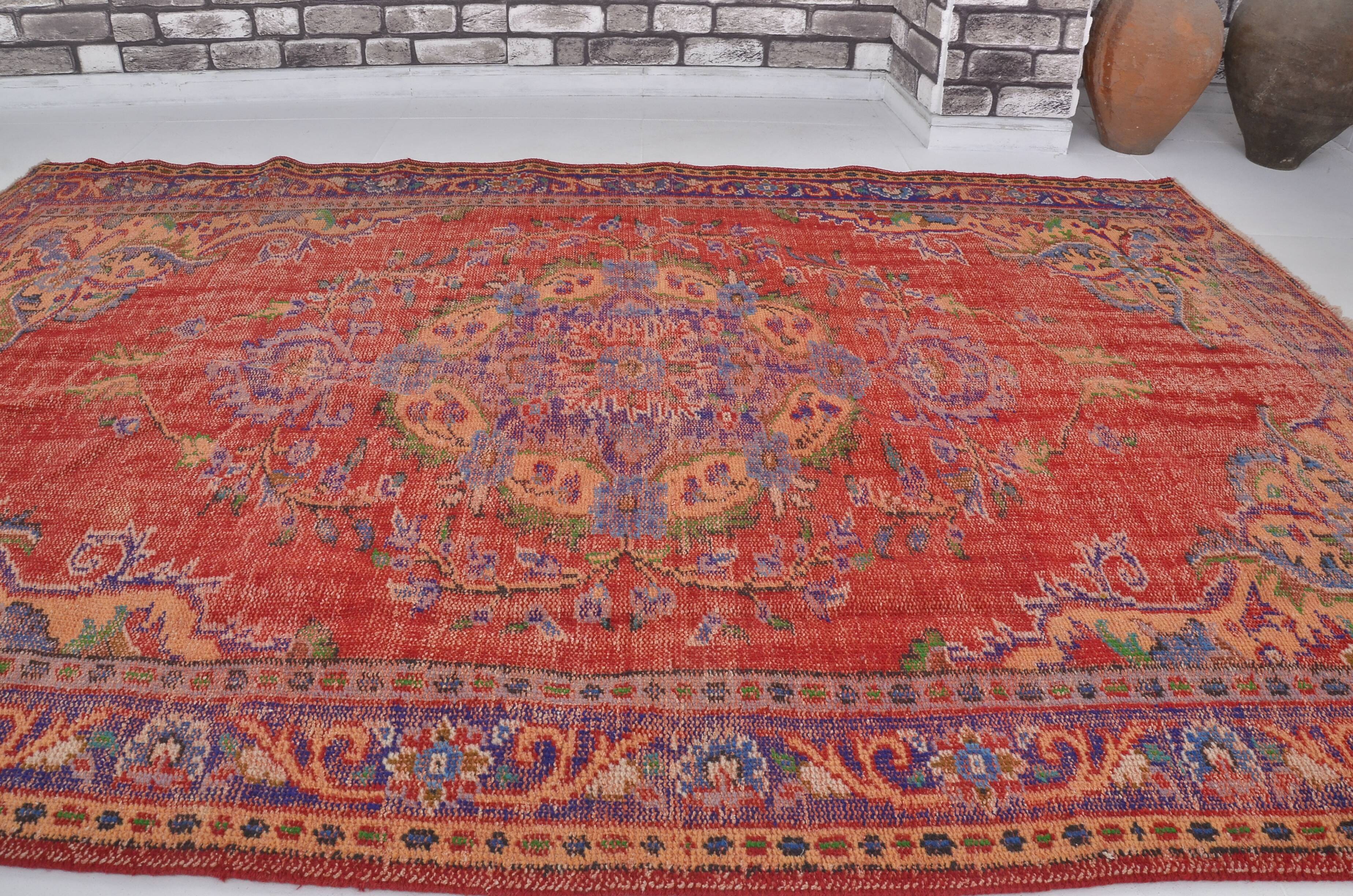 Vintage Turkish Antique Red Rug sku 2328