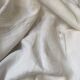 Old tablecloth in white cotton and monogram
