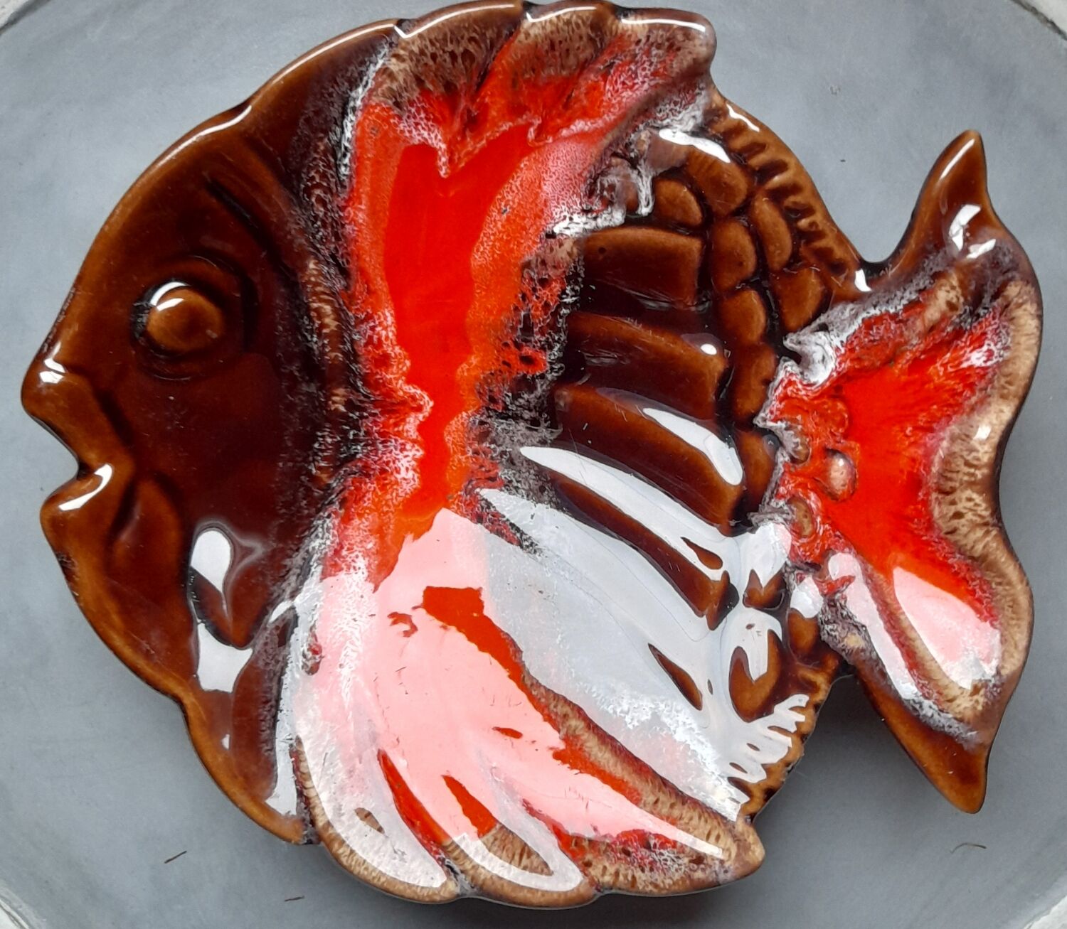 Vide poche poisson céramique Vallauris 1970 France