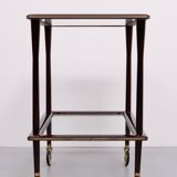 Ico Parisi Ebonized walnut wood serving card 1950s