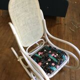 Rocking chair design restauré vintage