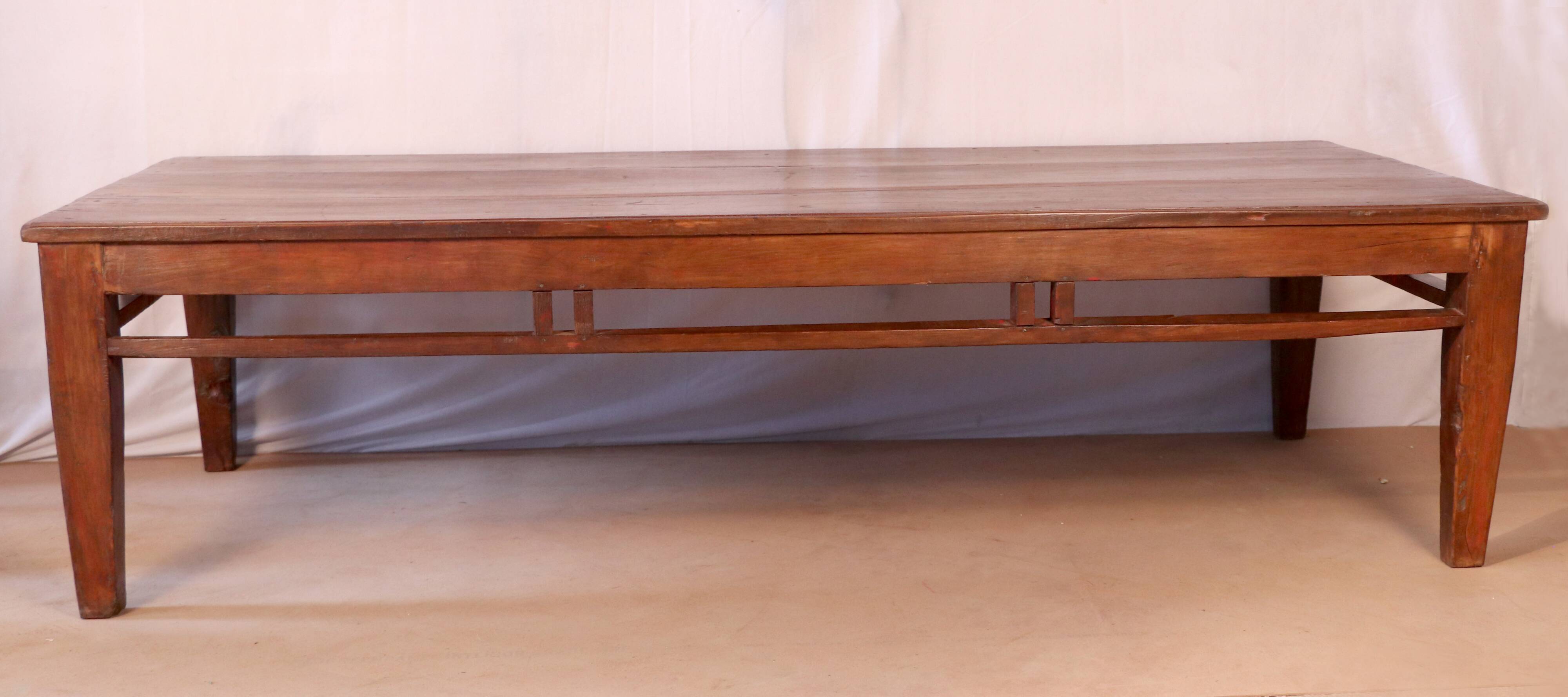 Antique Burmese teak coffee table