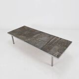Brutalist Coffee Table Handmade and signed by Pia Manu, 1960s