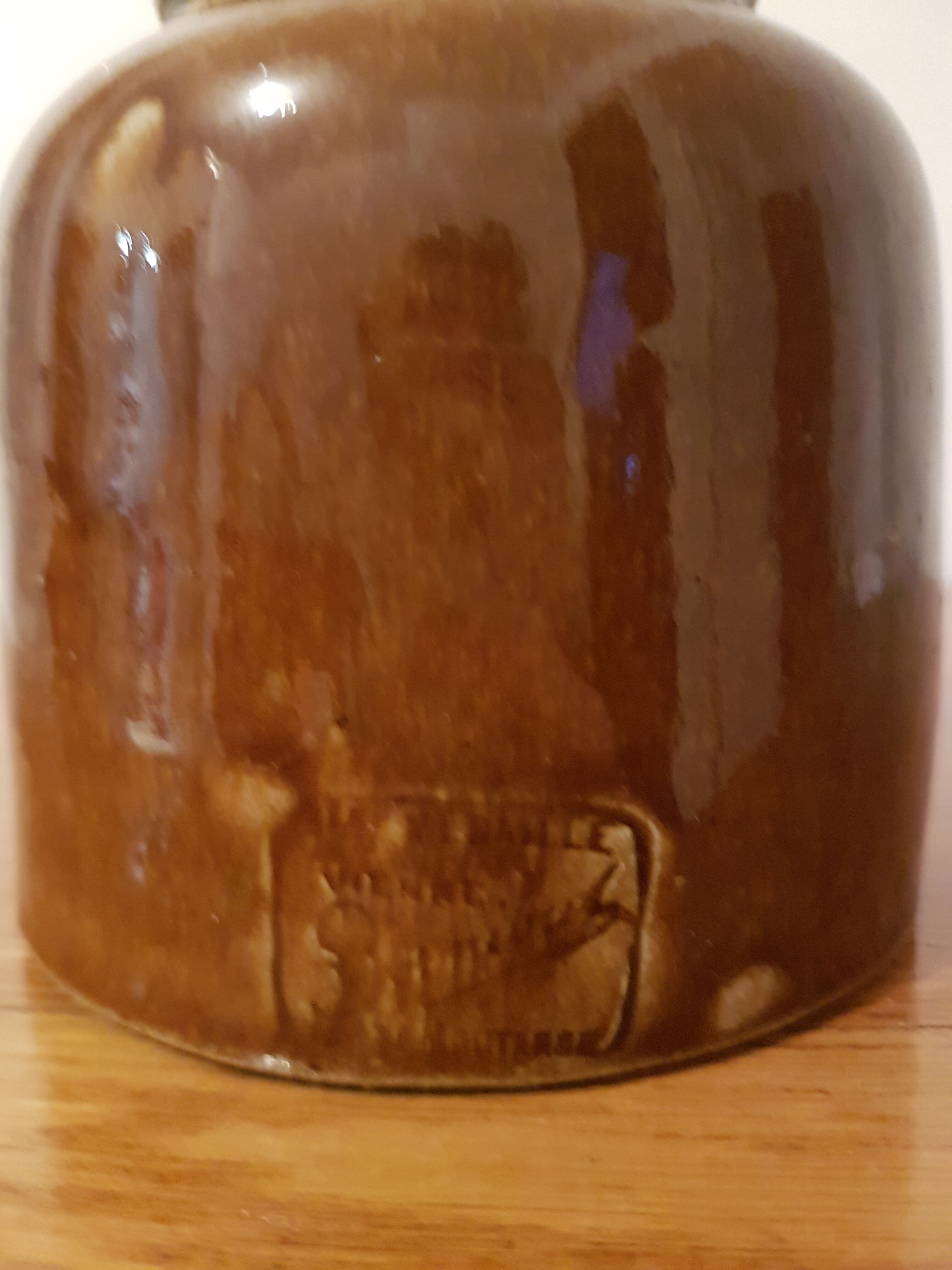 Sandstone mustard pot