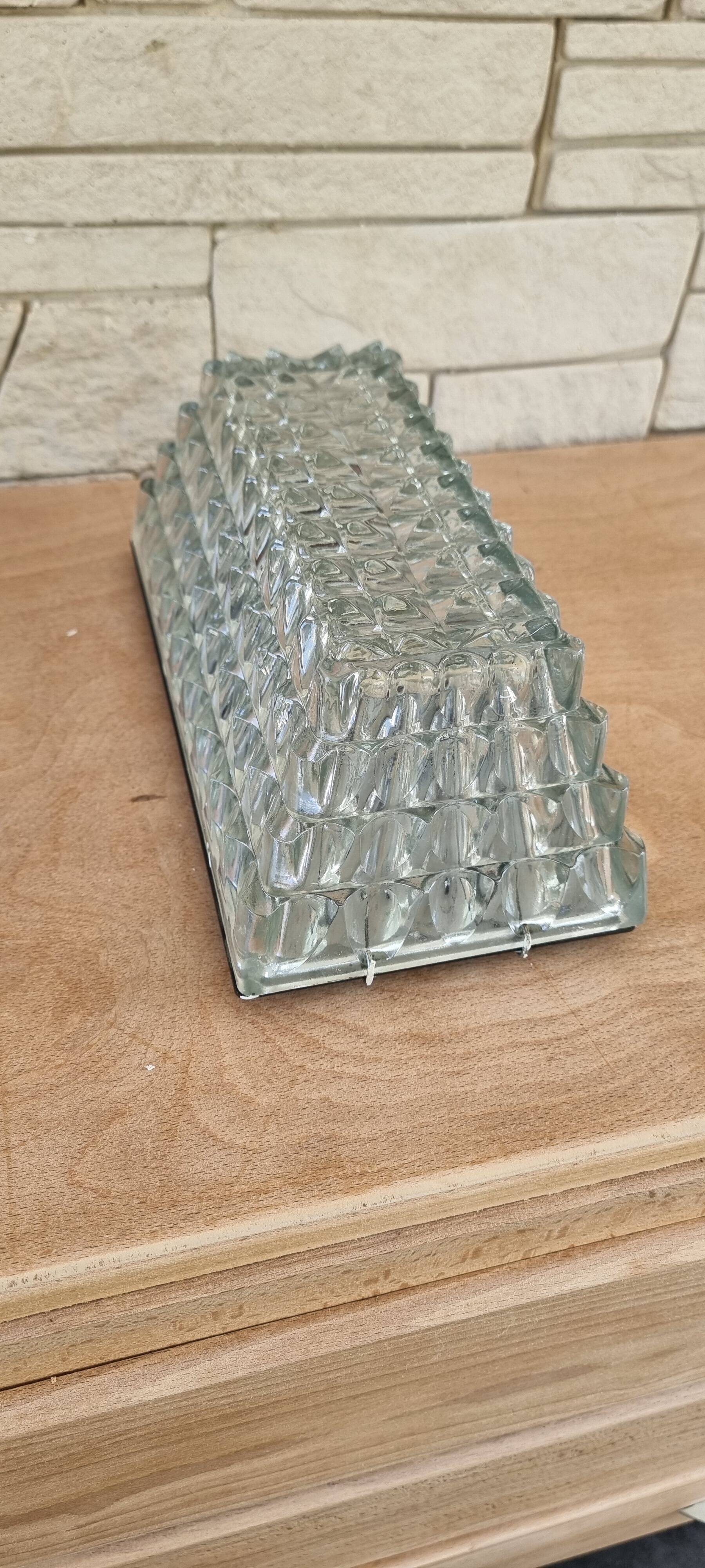 Old glass ceiling light from the 60s.