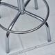 Vintage adjustable chrome stool 56 cm