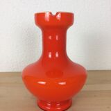 Vase verre orange 70's
