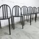 Set of 6 "202" model chairs by Robert Mallet Stevens 1980