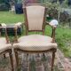 Paire de fauteuil cabriolet Louis 16
