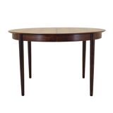 Round rosewood table, Danish design, 1970s, production: Skovby Møbelfabrik