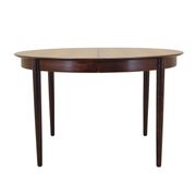 Round rosewood table, Danish design, 1970s, production: Skovby Møbelfabrik