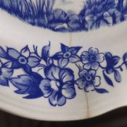 Set of 2 Sarreguemines porcelain collector's plates from the 70s