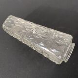 Tulip in worked transparent glass. Square shape. (6 available)