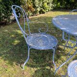 Salon de jardin en fer forgé