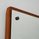 Scandinavian square teak mirror from the 1960s–70s