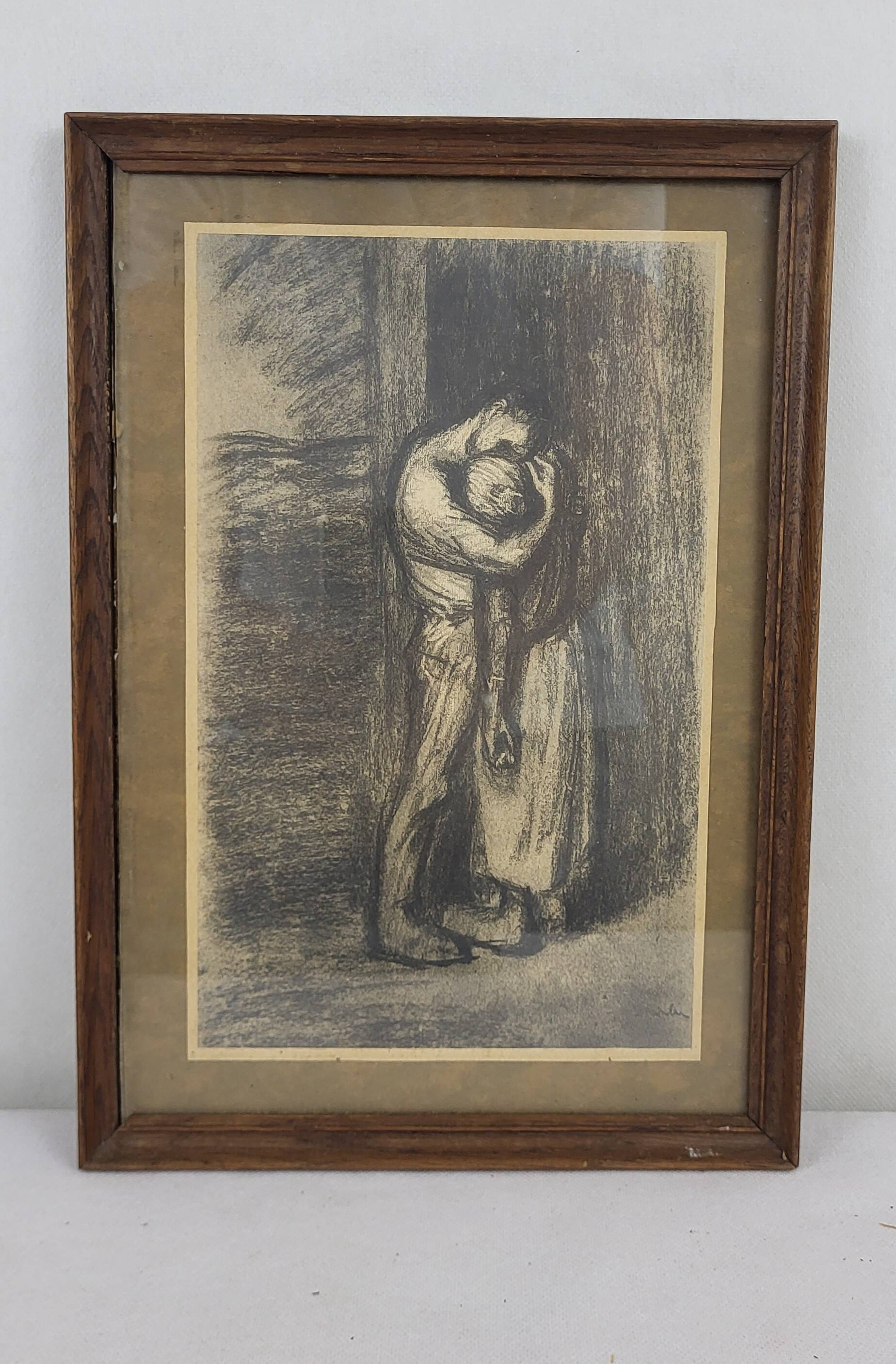 Print "The Kiss" by Steinlen (1859 - 1923)