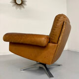 Vintage DE SEDE DS-31 brown leather armchair from the 1970s