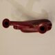 Ceramic candle holder Saint Clément red burgundy