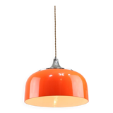 Space Age Orange Pendant Lamp from Guzzini, 1960s