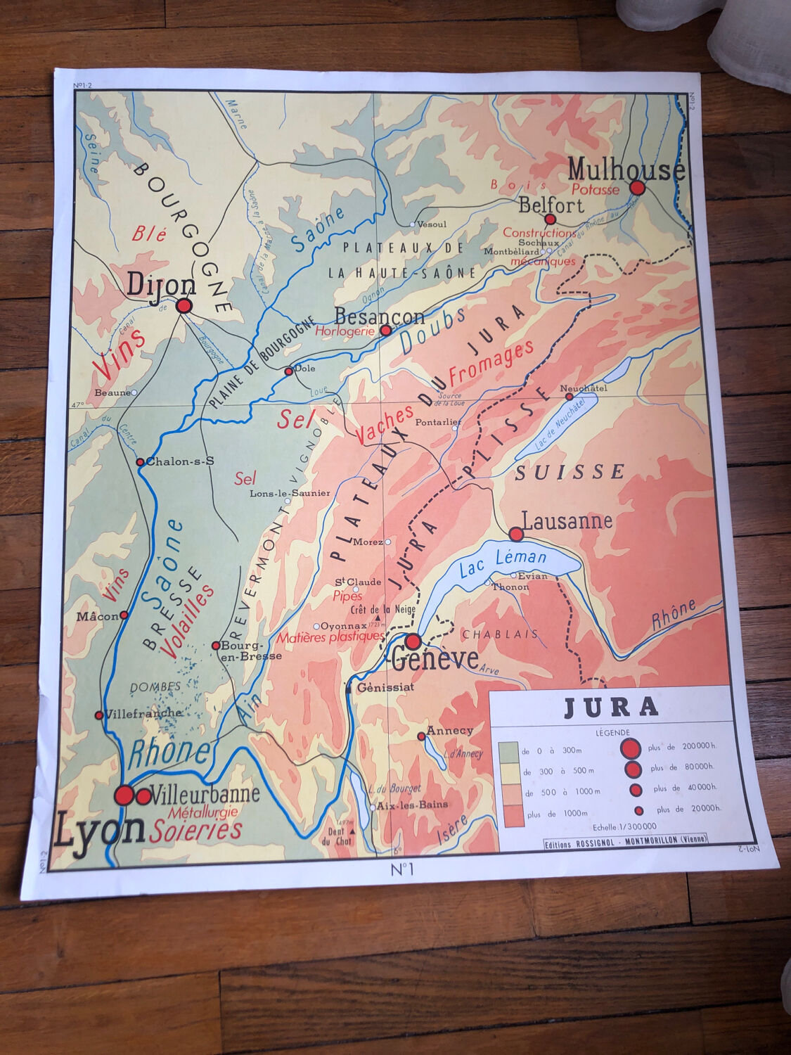 Old school map - Massif central / Jura