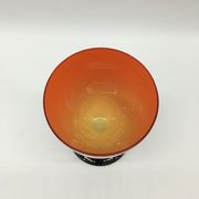 Vase vintage rouge et noir années 70
