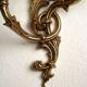 Pair of bronze double wall lights