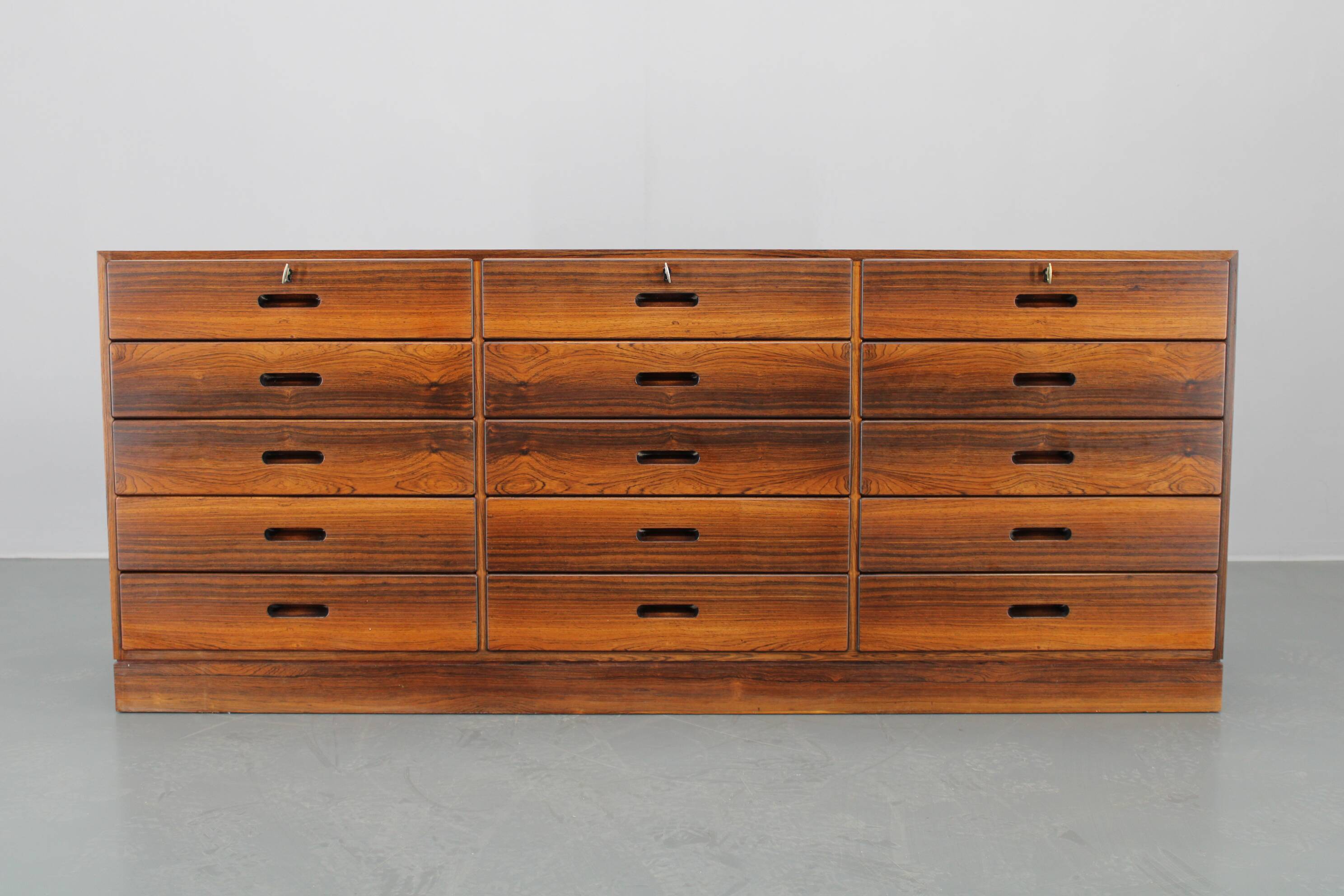 1960s Rare Kai Winding Chest of Drawers or Sideboard, Restored