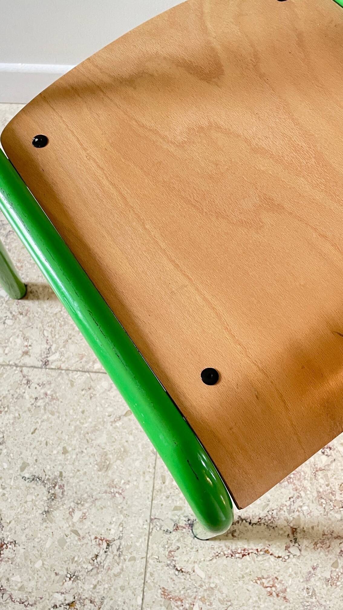 CHAISE d'Ecole pour KIDS Verte VINTAGE