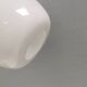 Hanging lamp in opal glass with brass top from Danish Fog&Mørup 1970s