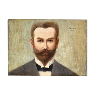 Portrait of a Gentleman, by Debiesse, dated 1898