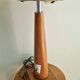 Large nautical lamp in wood and brass from the 80s
