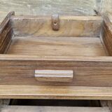 Old bedside table with 4 drawers in Burmese teak
