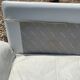 Danish Komfort white leather sofa