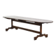 Antique XXL dining table made of poplar wood from the 18th century