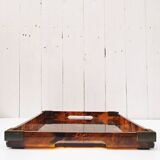 Dior design lucite tortoiseshell tray