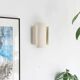 Set of two white TILE wall lights.