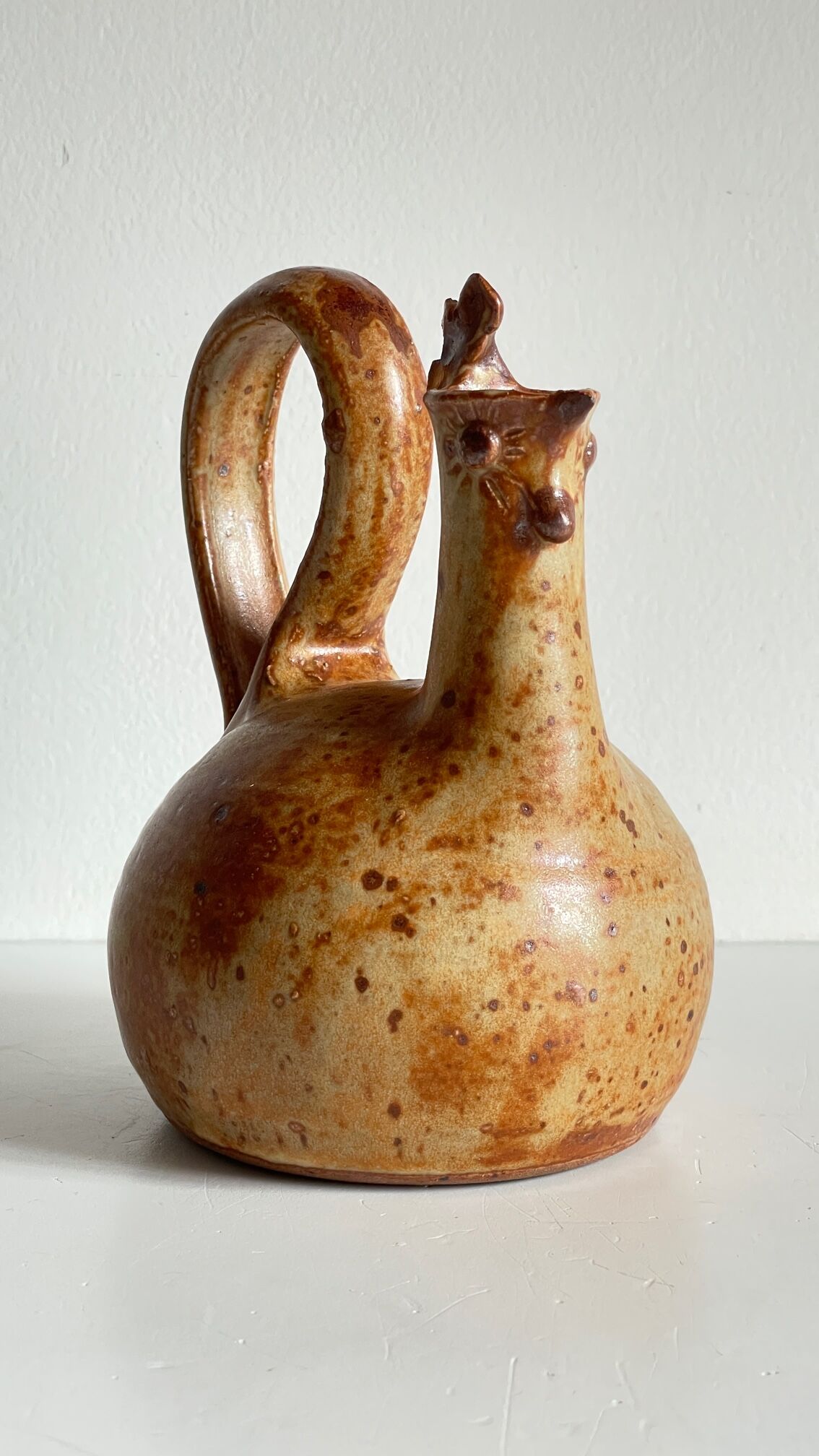 Ceramic Zoomorphic Rooster shape Vintage