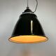 Industrial Black Enamel Factory Pendant Lamp, 1960s