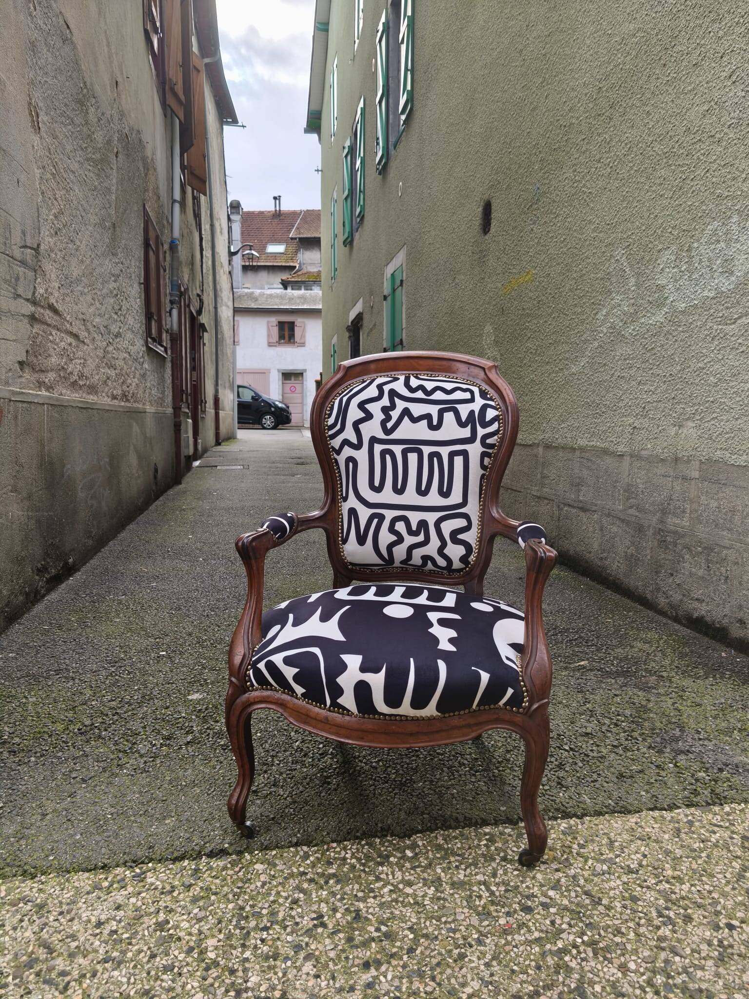 Louis Philippe armchair restored to new condition